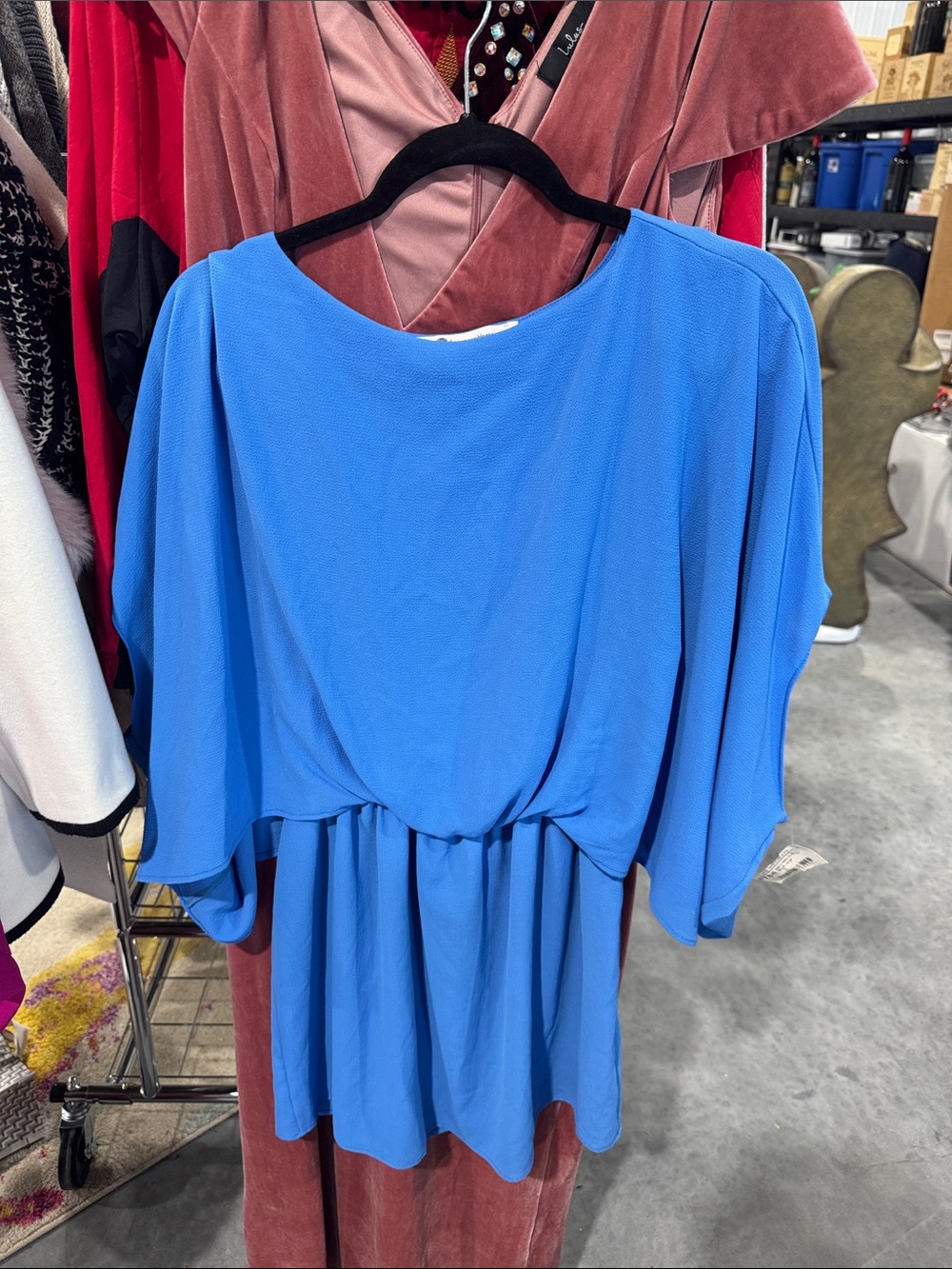 The Impeccable Pig Bright Blue Mini Dress